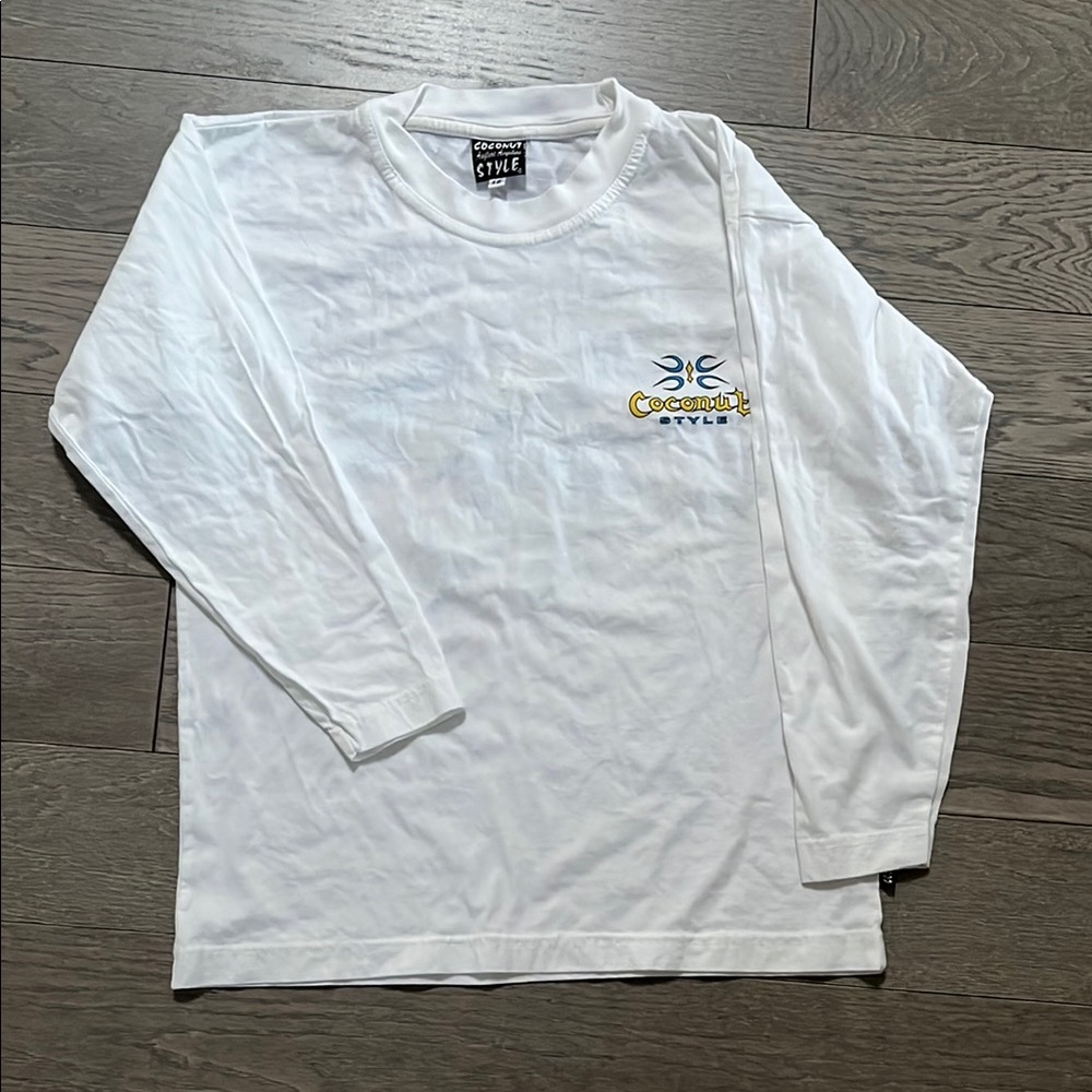 Coconuts Style White Long Sleeve Tee